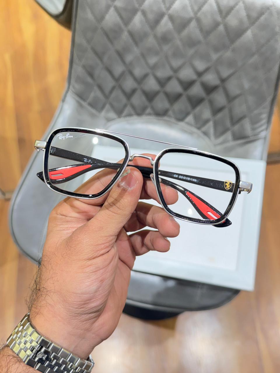 rayban 06 silver plano